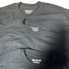 GILDAN Plain T Shirts Black WORK T Shirts Size M-XL (1 Shirt )
