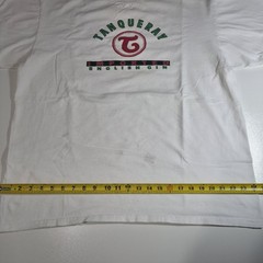 Vintage Tanqueray Imported English Gin T Shirt White XL Jerzees 90s Y2K