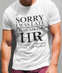 Funny HR Human Resources T-SHIRT Disgruntled Employee Politically Incorrect Joke