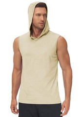 Men’s Muscle Hoodies Sleeveless Tank Tops Gym Fitness Running Sport Vest T-Shirt