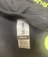 Gildan Dryblend LSC Destruction Black Short Sleeve T-Shirt Size Medium New