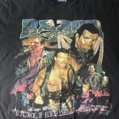 SHAKA Wear Super Max Heavy Razor Ramon Wrestling Graphic Tee Black XL