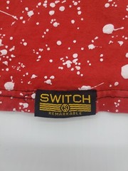 Switch Remarkable Shirt Mens Medium Red Black All Over Color Block..
