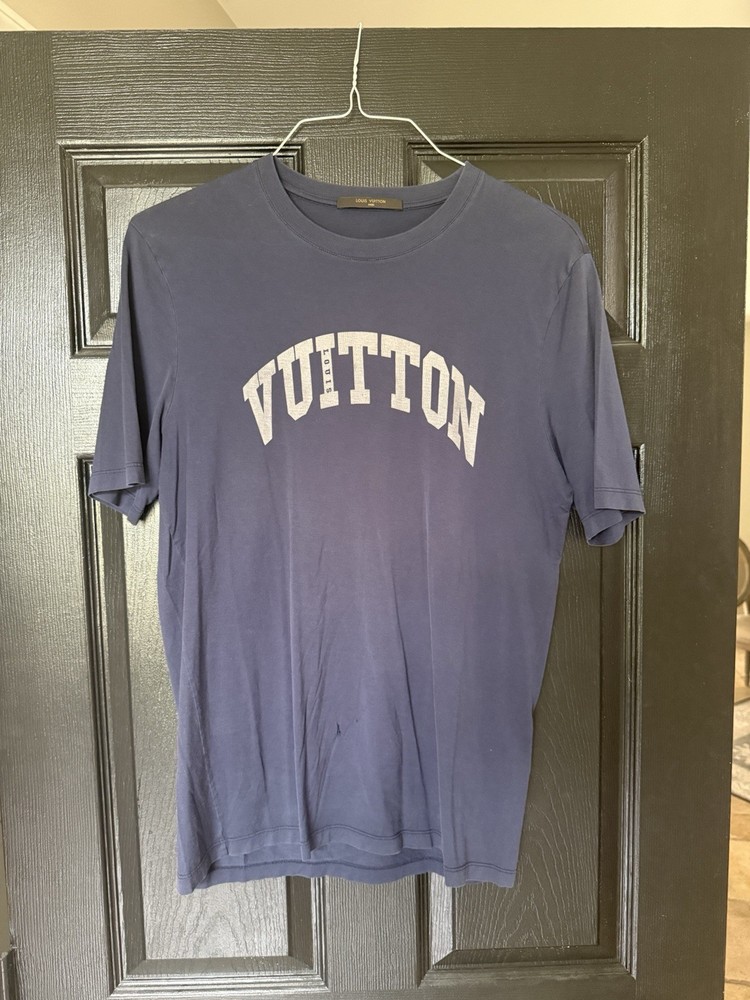 Louis Vuitton “Vuitton” Varsity Logo T-Shirt Size Large