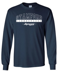 Stamford Connecticut State T-Shirt Long Sleeve Graphic Tees Unisex Apparel Text
