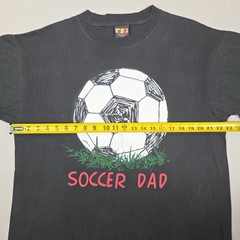 Vintage Soccer Dad Shirt Mens Large Black Football Outdoor Sports Art TSI