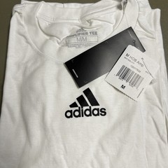adidas Cotton Amplifier Tee Short Sleeve White EK0172 Men’s Size Medium – NWT