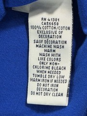 Polo Ralph Lauren Men’s Blue Crew Neck T-Shirt Large Orange Pony Cottonl