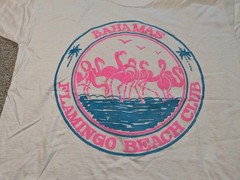 Vintage Bahamas Shirt Mens Large? Flamingo Beach Club 1970s 80s Double Bull