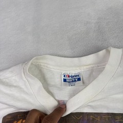 VTG Hanes Edgar Winter Mission Earth Album Band Promo White Shirt Men’s Large