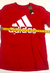 Adidas Red Logo T-Shirt Size S New With Tags Mens Casual Cotton Tee