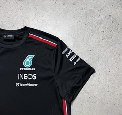 AMG Petronas Black Mercedes-Benz Black T-Shirt Racing