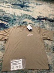 NWT Nike Air Jordan Flight Oversized T-Shirt Khaki & Iced Carmine Men’s Sz S