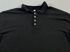 men’s Gildan t-shirt size 5XL black long sleeve rib cuff pull-on cotton