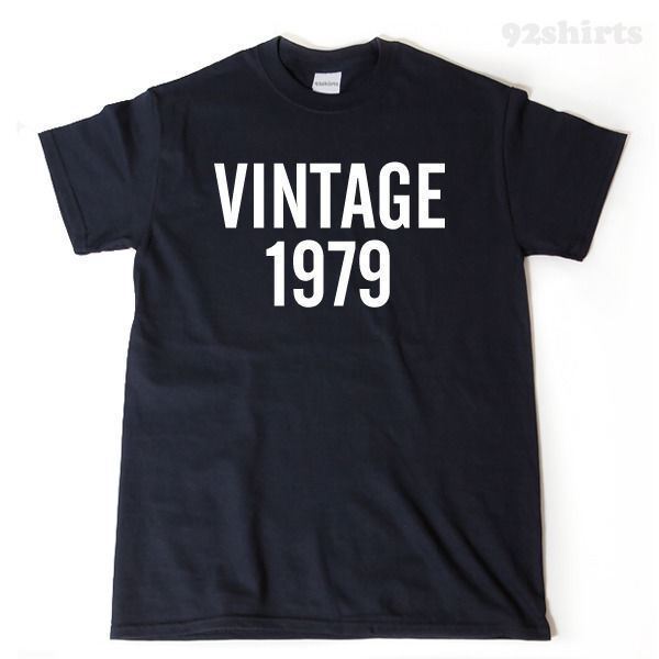 Vintage 1979 T-shirt 1979 Shirt Funny Birthday Gift Idea Tee Shirt