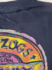 Mr Zogs Sex Wax Logo Print T Shirt Navy Blue Skate Surf Vintage Retro USA M