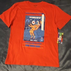 FIFA World Cup 26 Men’s Houston We Are 26 Red Crew Neck Short Sleeve T-Shirt L