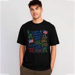 Liberal 4th of July Shirt, Doodle USA Political Tee