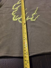 Gunzinii Olive/Neon Green Embroidered Lightning Logo OS Tee HW Size Large