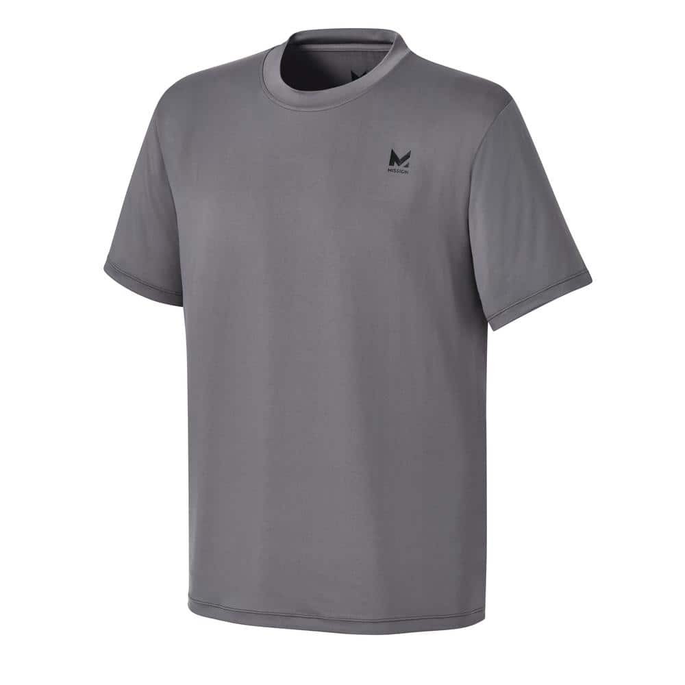 Mission Unisex Short Sleeve Performance Shirt Charcoal-Medium