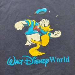 Vintage 90s Walt Disney World Donald Duck Cartoon Movie Souvenir T-Shirt USA XL