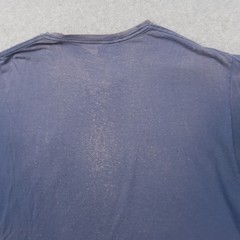 Distressed Pocket T-Shirt Mens Faded Blue Short Sleeve Crewneck 2XL