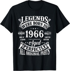 60th Birthday Shirt Vintage Born In 1966 60 Years Old B-day T-Shirt