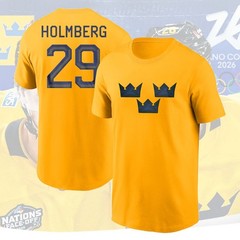 NEW SALE – Gold’s Team Sweden Hockey Hockey 2026 Name & Number For Fans