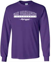 San Bernardino California State T-Shirt Long Sleeve Graphic Tees Unisex apparel