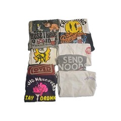 Graphic T Shirts Resellers Lot Of 10 Various Themes And Sizes New & Used