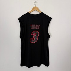 Vintage Y2K Miami Heat Adidas Dwyane Wade NBA Basketball Jersey Black Large
