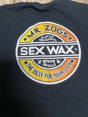 Sex Wax Fade (Logo in Color) Black Short Sleeve T-shirt Legendary Mr Zogs Mens M