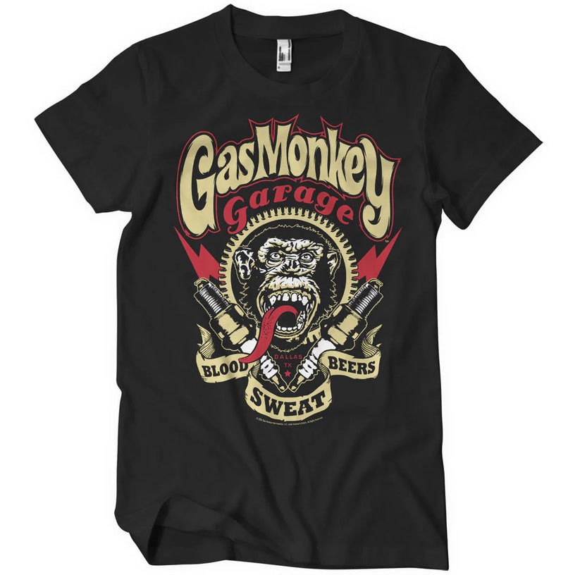 Gas Monkey Garage – Spark Plugs-Cool Gas Monkey Garage T-shirt