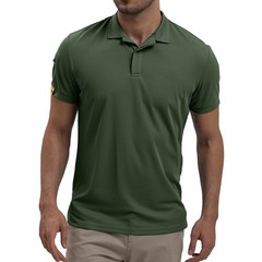 Men’s Tactical Polo T-Shirt Quick Dry Combat Short Sleeve Team Work Casual Shirt