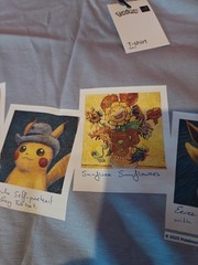 Pokemon x Van Gogh Museum T-Shirt Adult Size Small Exclusive #2
