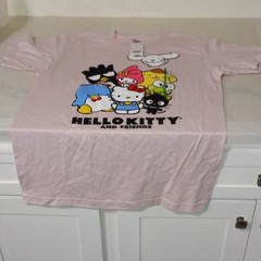 Sanrio Hello Kitty and Friends Men’s Pink Graphic Crew Neck Tee Shirt M