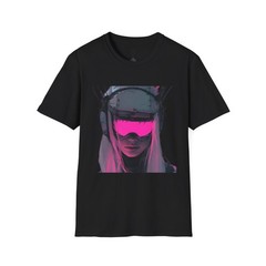 Futuristic Graphic Tee Cyberpunk Shirt Unisex Casual Wear Gift for Tech, Gamers