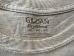 DRINK THE BOOZE & LIGHT THE FUSE 3XL WHITE SHIRT GILDAN DRYBLEND