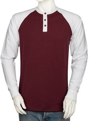 Styllion Big and Tall – Mens Raglan Henley Baseball Shirts – Long Sleeve – RHLS