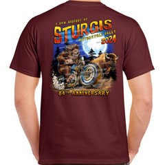 2024 Sturgis Motorcycle Rally Legend of Bigfoot T-Shirt No Harley
