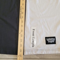 Lurking Class by Sketchy Tank Shirt Mens M Corner Split Black White Long Sleeve