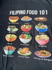 Filipino Food 101 Popular Pinoy Food Funny Cool Filipino T-Shirt Classic Cotton