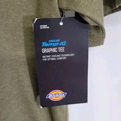 Dickies Temp-IQ Cooling Olive Green Short Sleeve Performance T-shirt Medium NWT