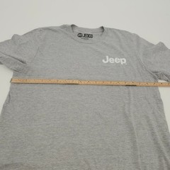 Jeep American Tradition Dog Graphic T-Shirt Gray Mens Medium Jedco Tee