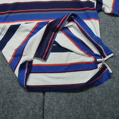 Vintage Levi’s Relaxed Fit T-Shirt Mens M White Blue Striped Crew Neck Comfort