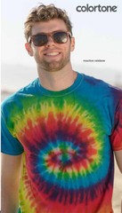 Multi-Color Tie Dye T-Shirts Adult SM – XXXXXL 100% Cotton Colortone