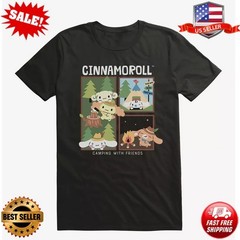 RARE Cinnamoroll Camping With Friends T-Shirt S-5XL