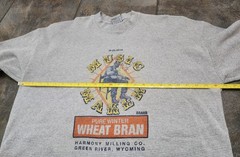 Vintage Y2K Shakawear Men’s 2XL Tall Music Maker Wheat Bran Thermal T Shirt