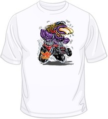 Purple Monster Red Hot Rod T Shirt You Choose Style, Size, Color 10588