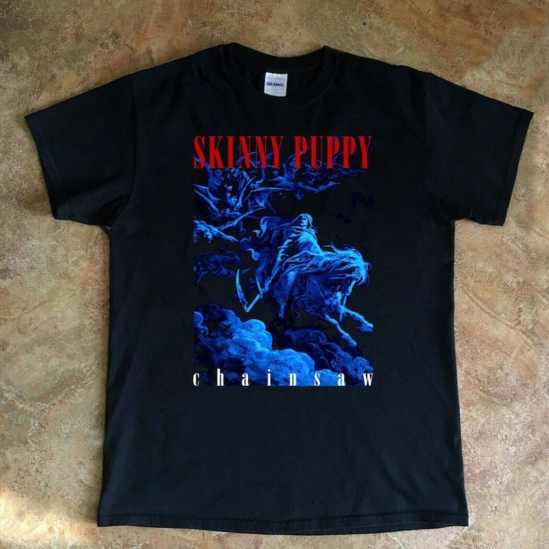 1993 Skinny Puppy Chainsaw Album T-Shirt, Skinny Puppy T-Shirt, Skinny Puppy Shi